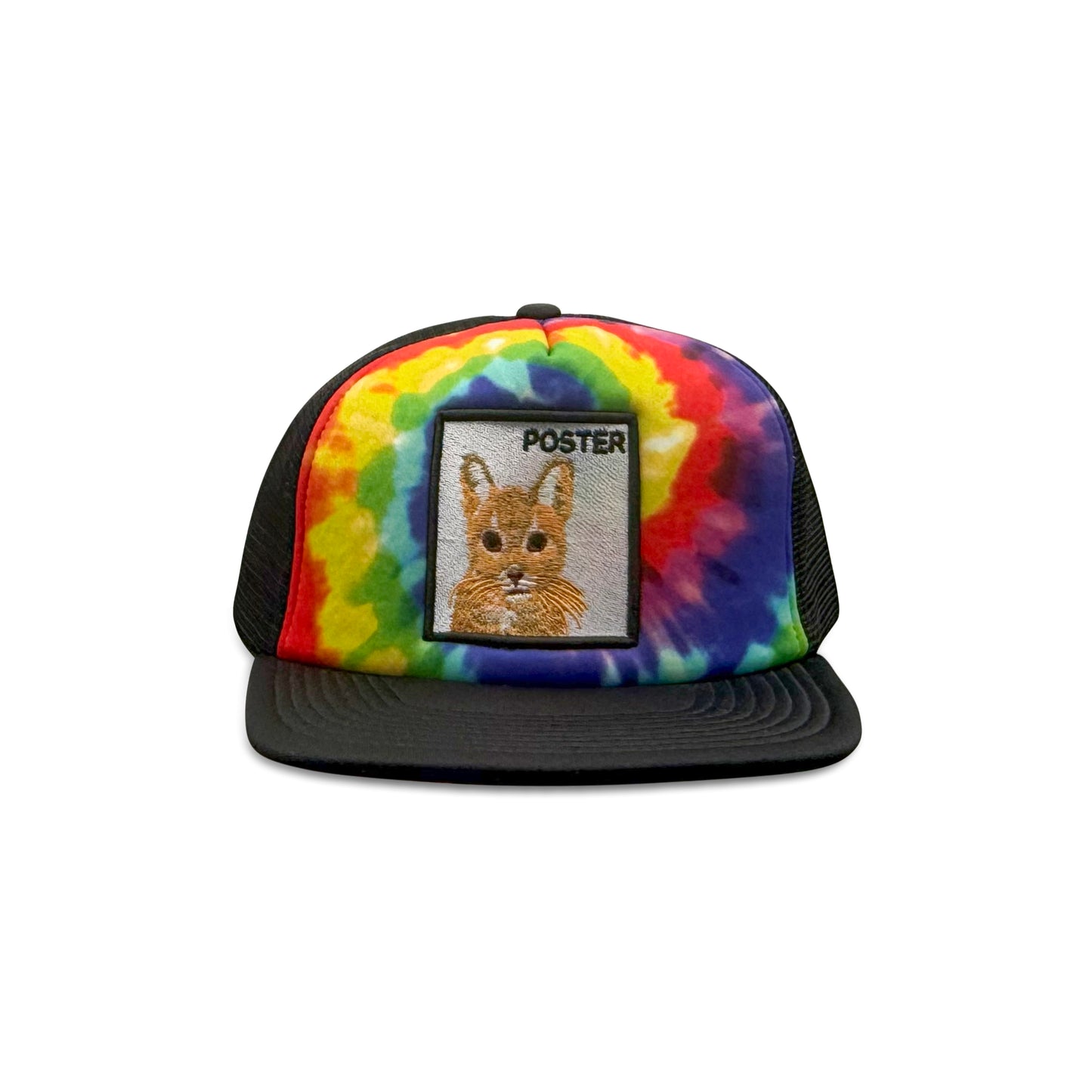 Poster Multicolor Trucker Hat with Cat Patch