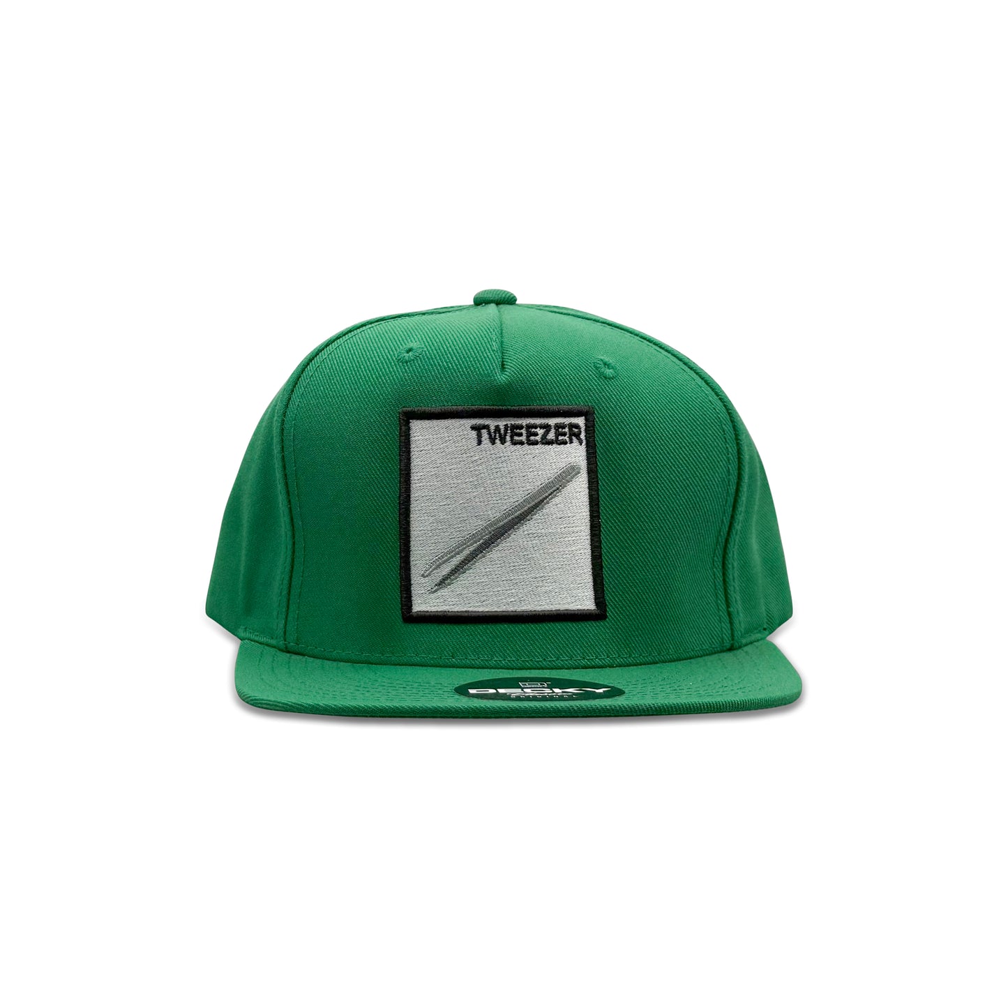 Decky Green Baseball Hat with Tweezer Patch