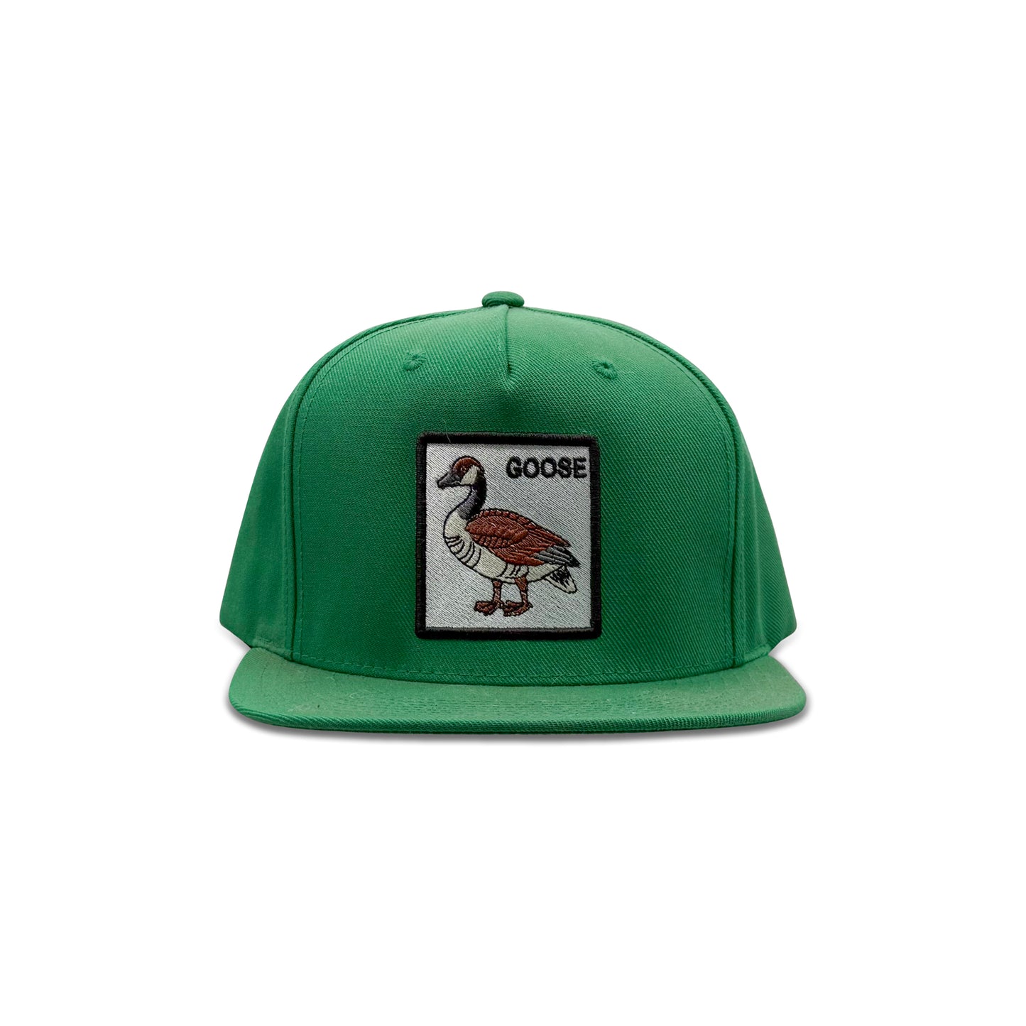 Goose Green Baseball Hat with Duck Patch