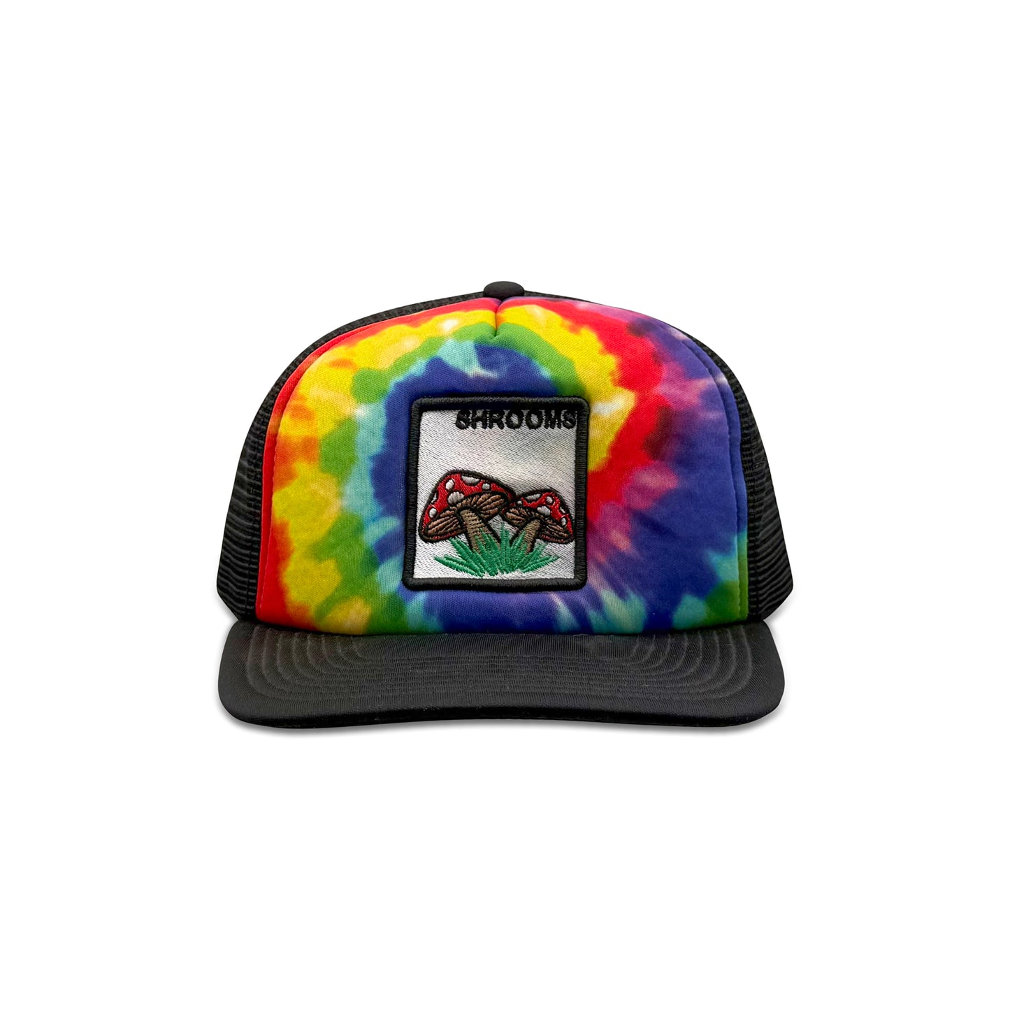 Shrooms Multicolor Trucker Hat with Mushrooms Patch