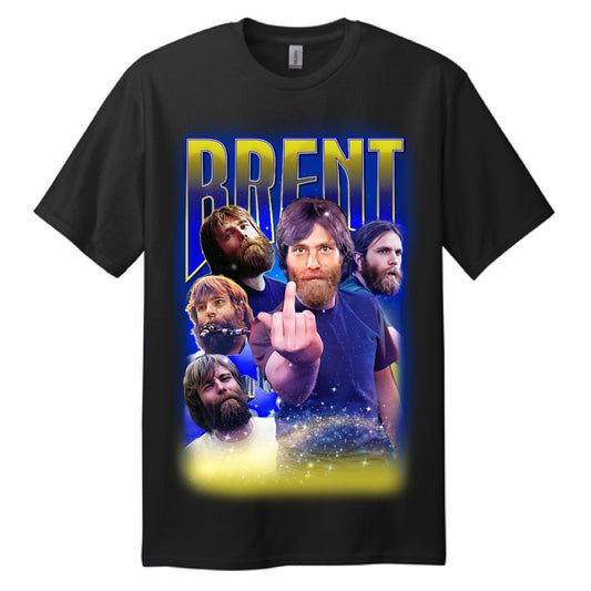 Brent Black Graphic Print Pullover T-Shirt