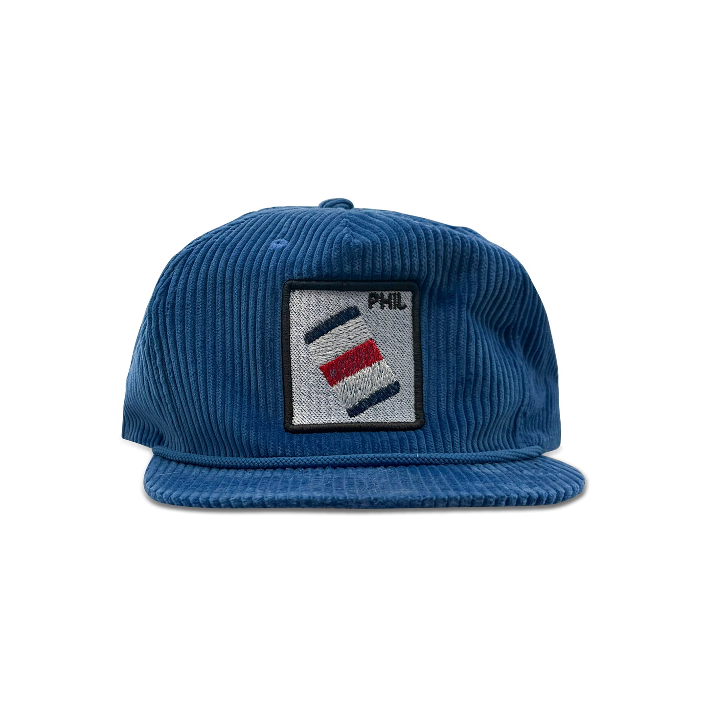Phil Blue Baseball Hat with Patch