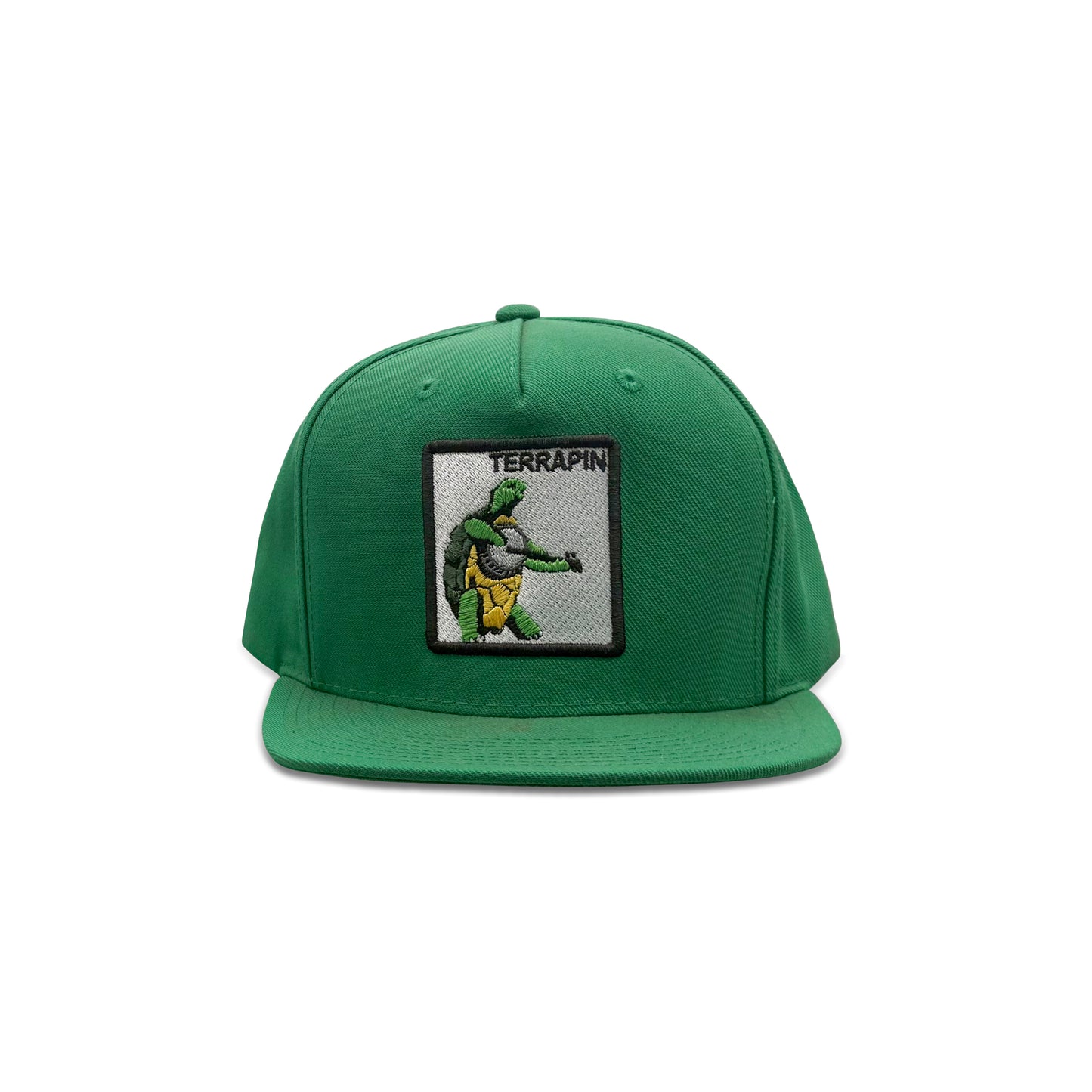 Terrapin Green Baseball Hat with Turtle Patch