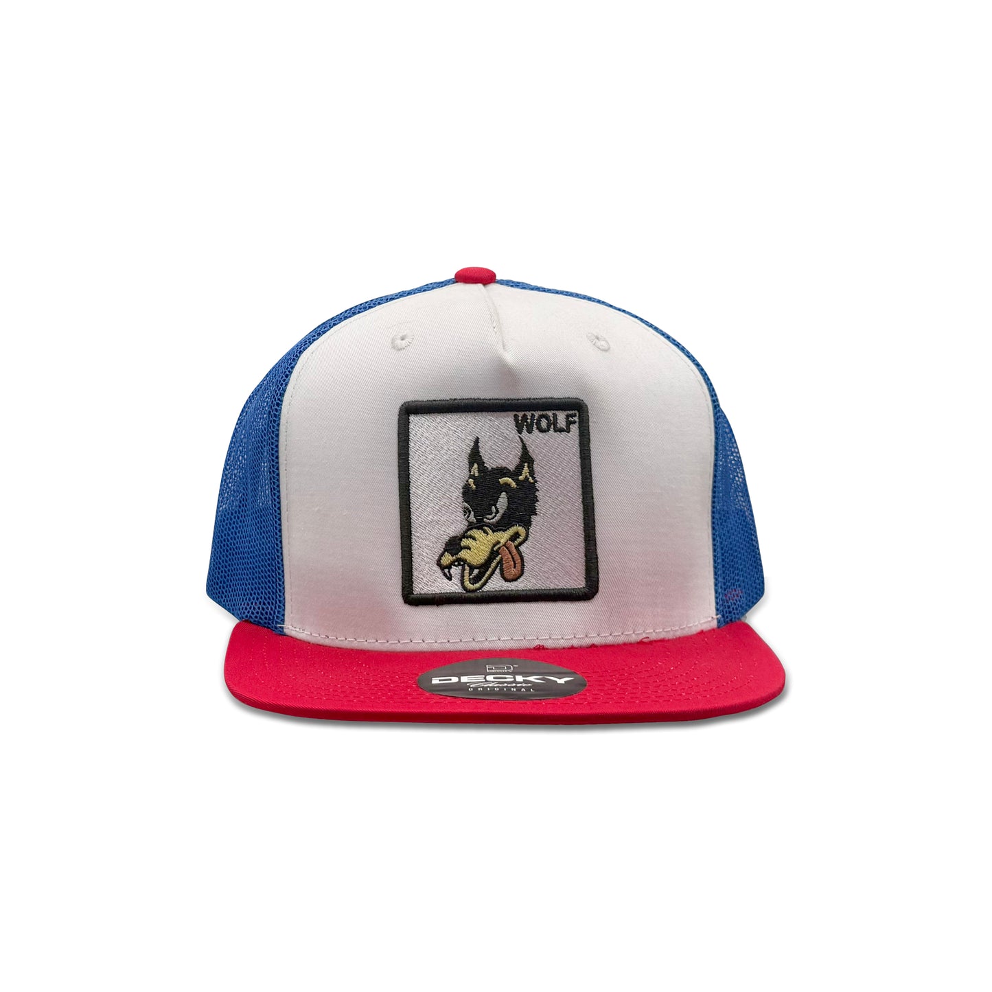 Wolf White Trucker Hat with Patch