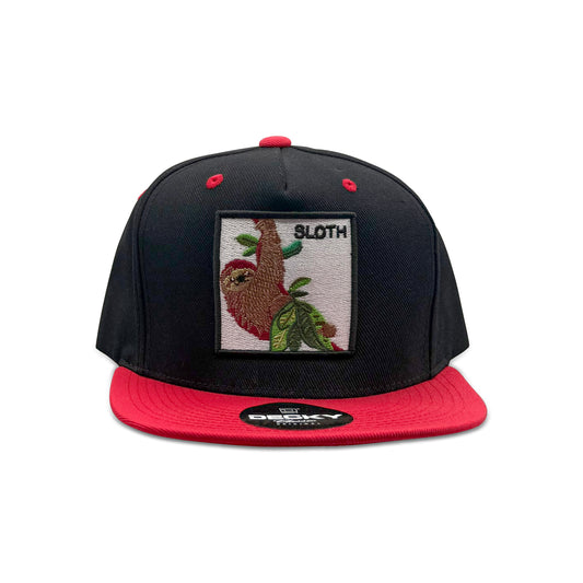 Decky Black Baseball Hat with Sloth Patch