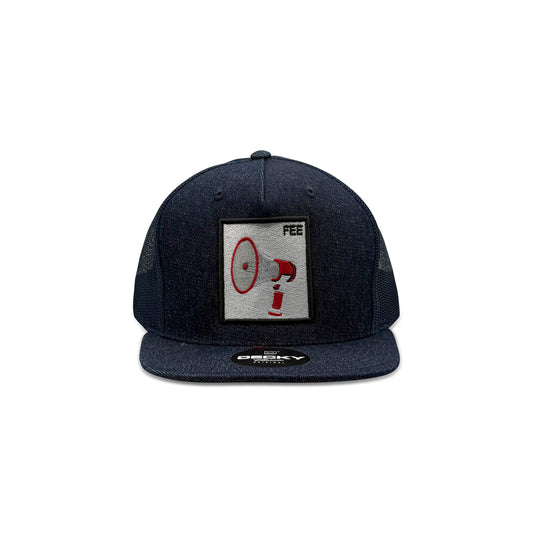 Decky Black Trucker Hat with Fee Patch