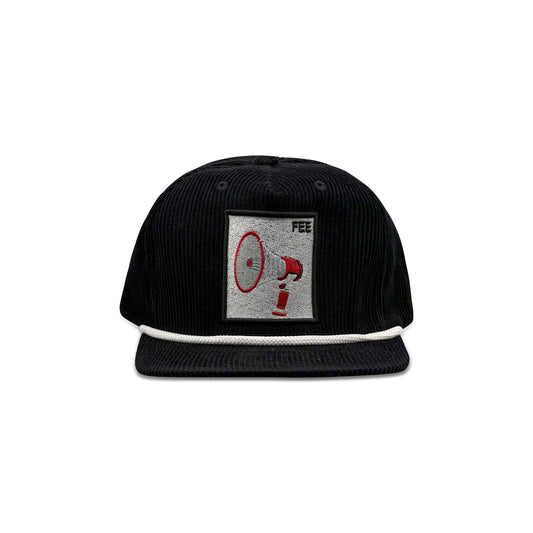 Fee Black Baseball Hat with Patch