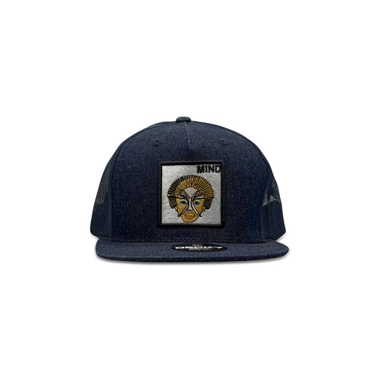 Decky Black Trucker Hat with Mind Patch
