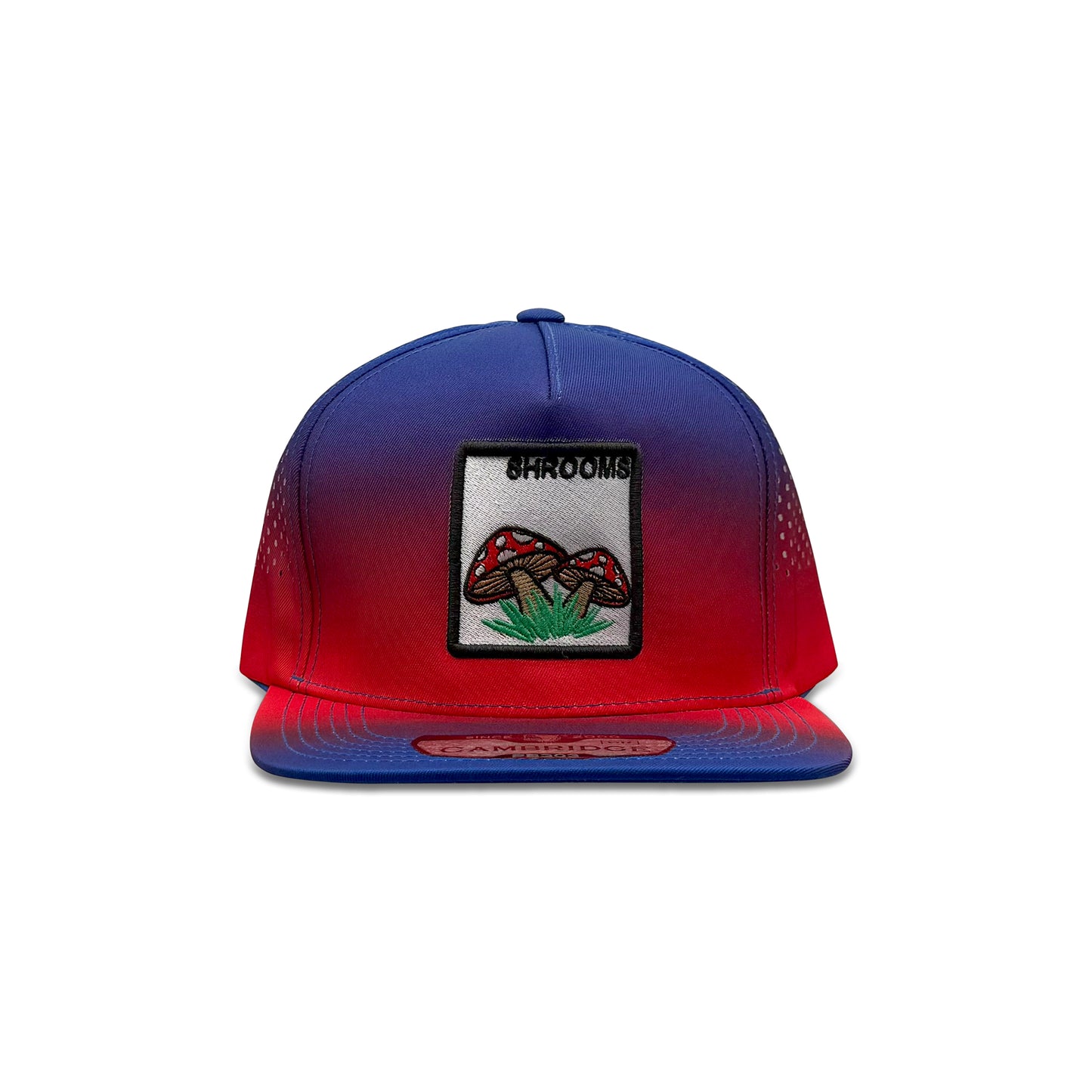 Cambridge Shrooms Purple Red Baseball Hat with Mushrooms Patch