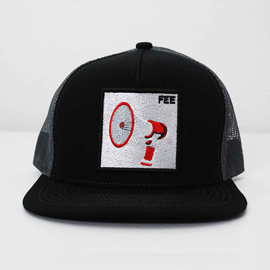 FEE Song Trucker Hat with Megaphone Patch