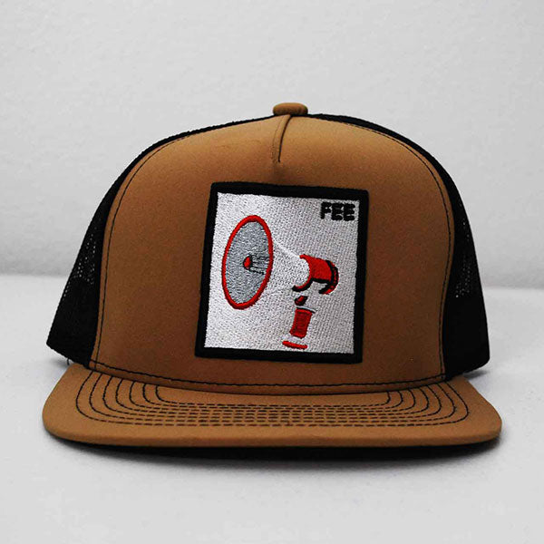 FEE Song Trucker Hat with Megaphone Patch