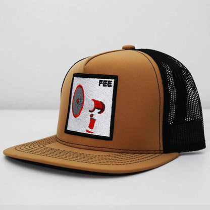 FEE Song Trucker Hat with Megaphone Patch