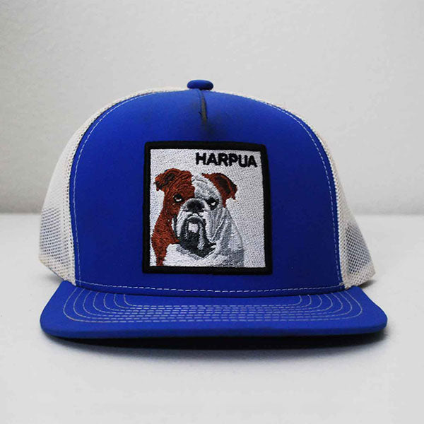 HARPUA Song Trucker Hat with Bulldog Patch