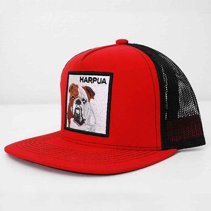 HARPUA Song Trucker Hat with Bulldog Patch