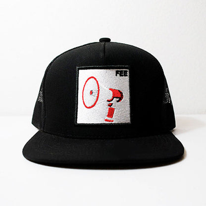 FEE Song Trucker Hat with Megaphone Patch