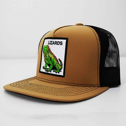 THE LIZARDS Song Trucker Hat with Lizard Patch