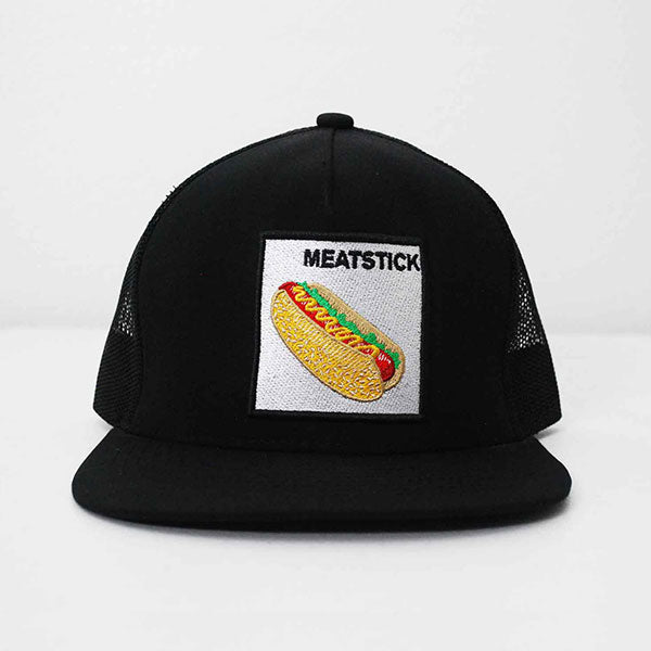 MEATSTICK Song Trucker Hat with Hot Dog Patch