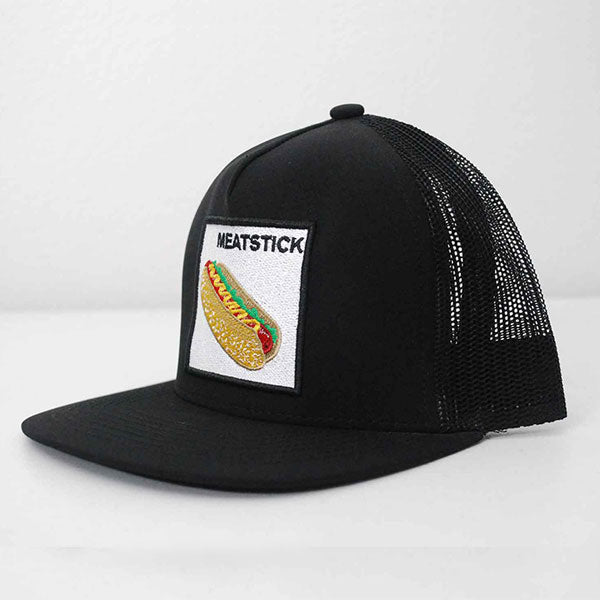 MEATSTICK Song Trucker Hat with Hot Dog Patch