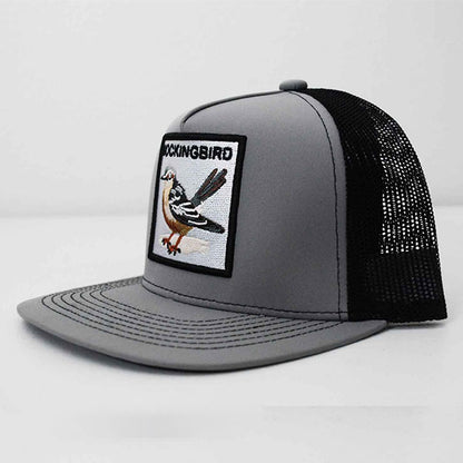 THE FAMOUS MOCKINGBIRD Trucker Hat with Bird Patch