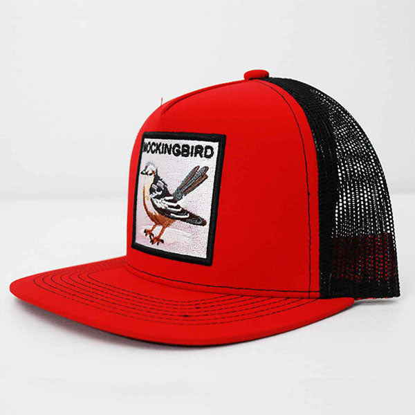 THE FAMOUS MOCKINGBIRD Trucker Hat with Bird Patch