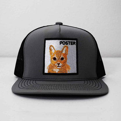 POSTER NUTBAG Trucker Hat with Cat Patch